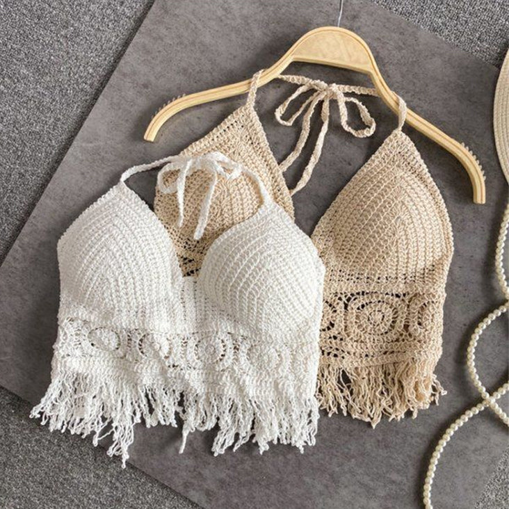 Top de cuerda boho para mujer