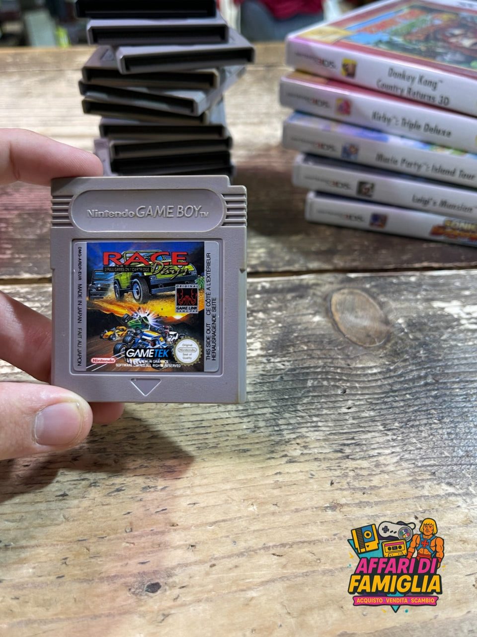 Gioco nintendo game boy race days 1990