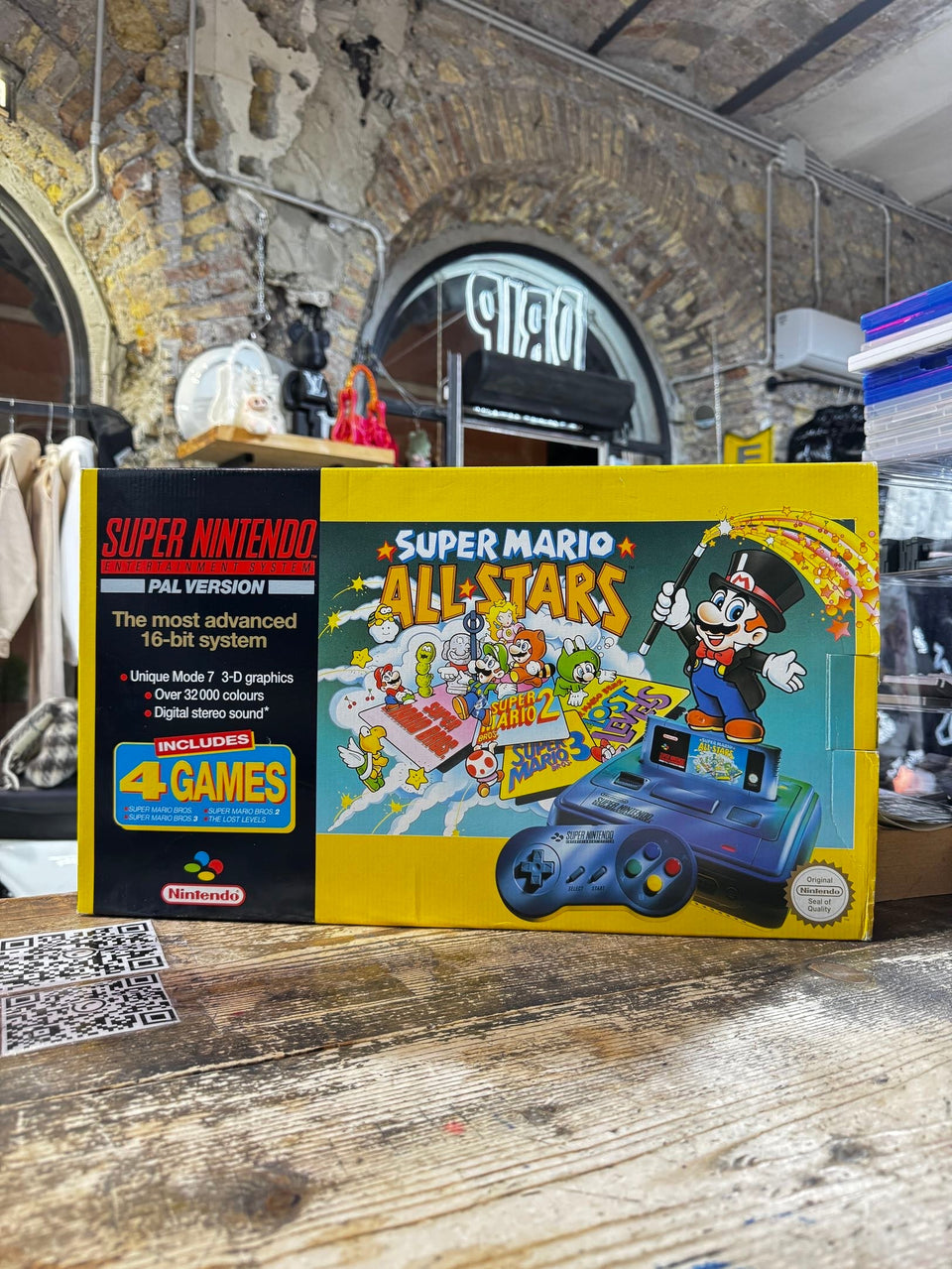 Console PAL super nintendo bundle super mario allstars
