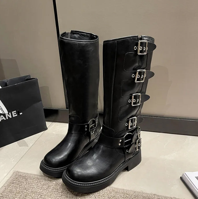 Stivale ecopelle fibie donna