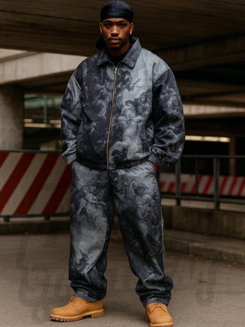 Completo Drip Donatello giacca e pantalone fondo largo