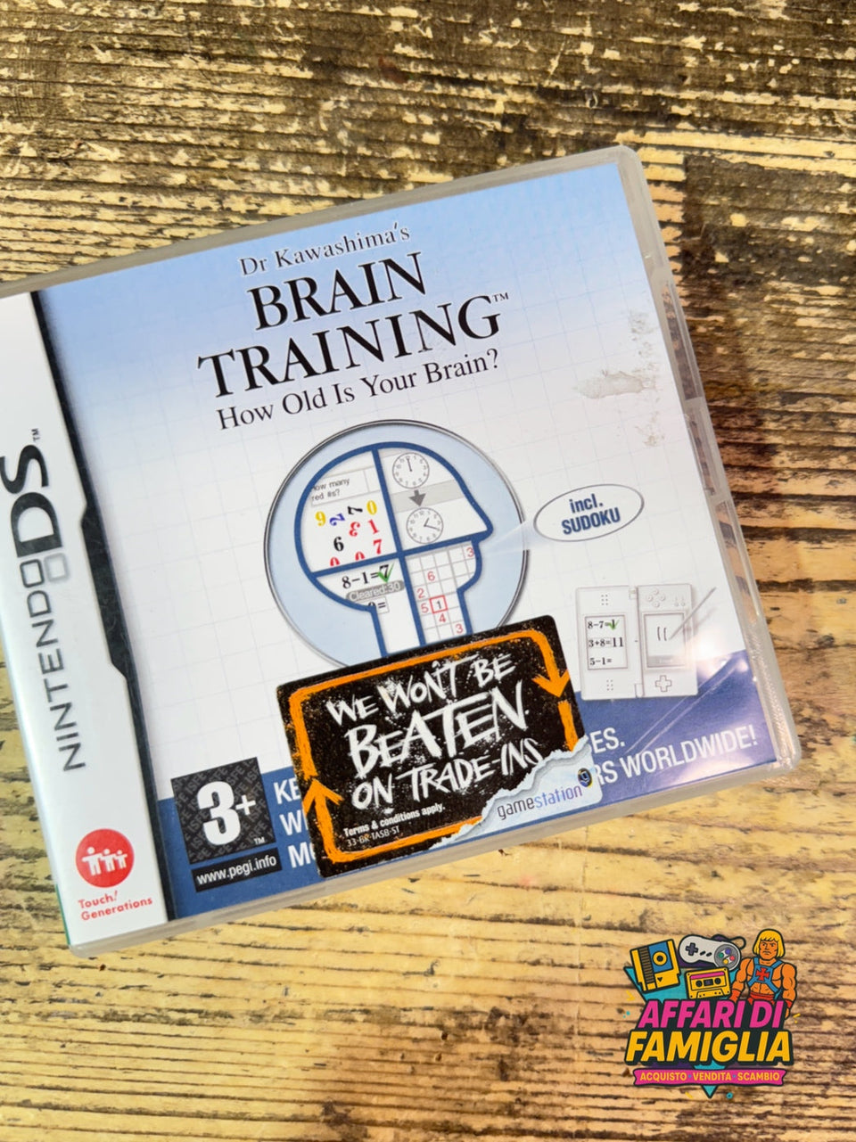 Gioco nintendo ds brain training