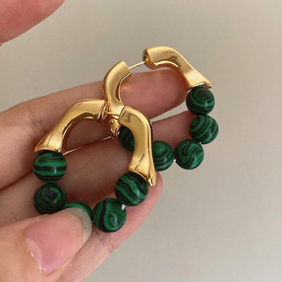 French Vintage Green Earrings eprolo BAD PEOPLE
