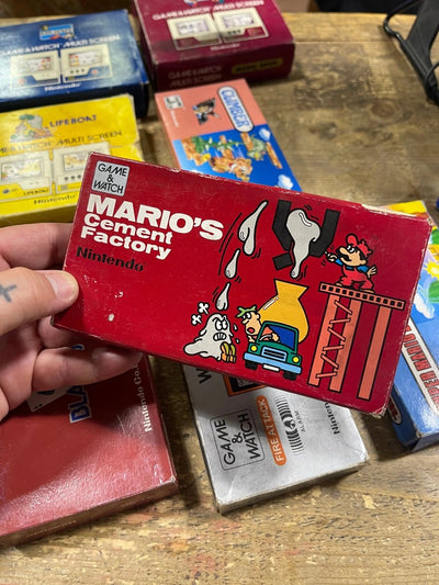 Game Watch Mario's Cement Factory nintendo Retrogame