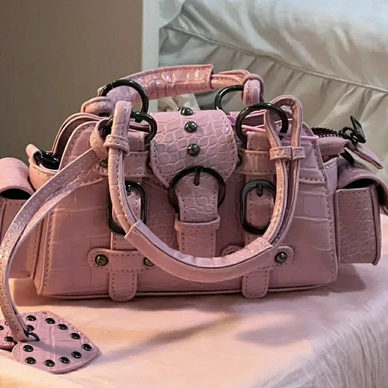 Handbag Pink Studded