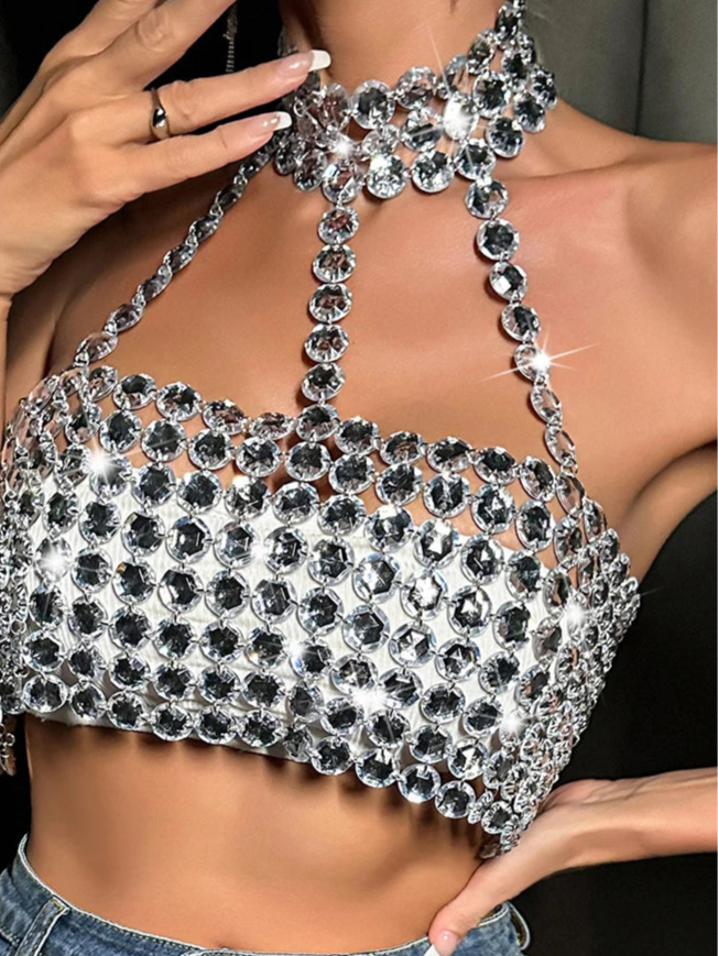 Tank Top Glitter Diamonds