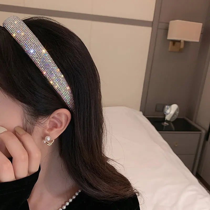 Diademas de diamantes de imitación brillantes Diademas Terciopelo