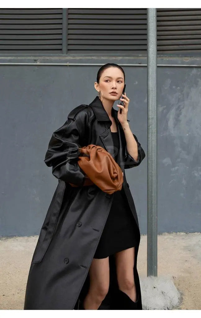 Oversized vintage trench coat
