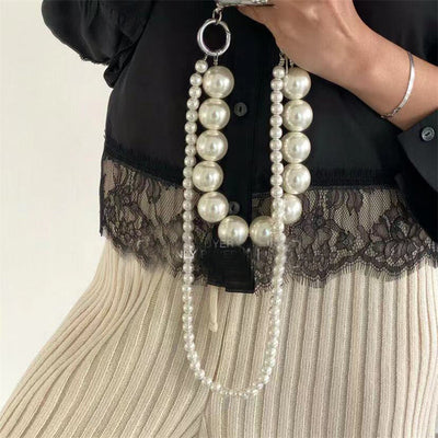 Pearl Chain Mobile Phone Case transparent MUST HAVE