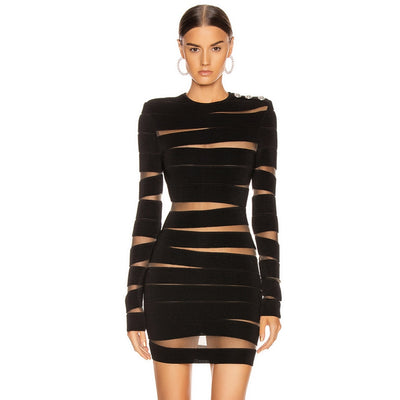 Abito bande mesh donna MUST HAVE