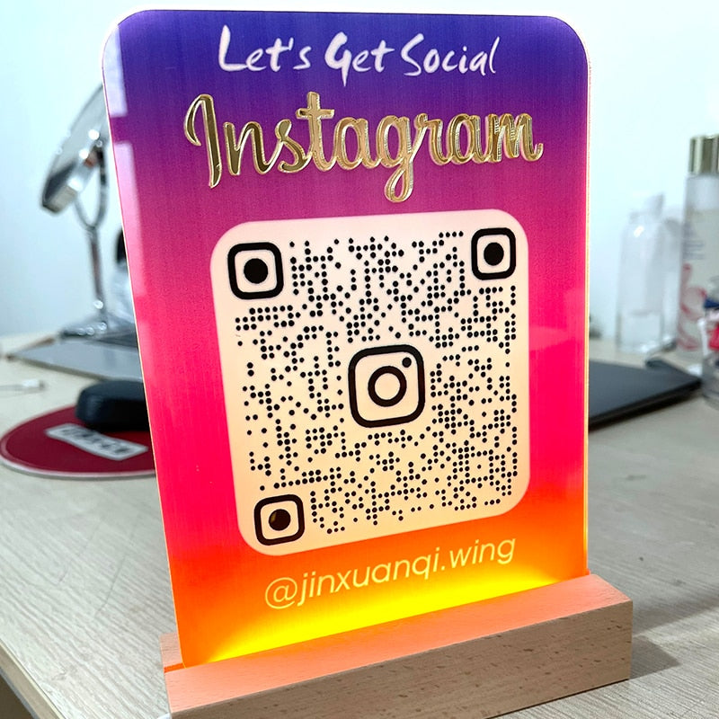 Insegna instagram con QR code o falla come la vuoi tu!