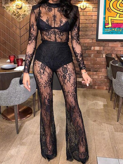 Hallow Out Lace Jumpsuit Women MUST HAVE