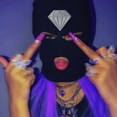 Diamond Glitter Mask passamontagna MUST HAVE