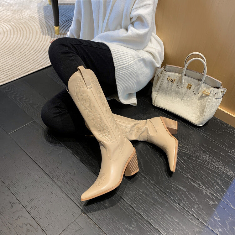 Sitvale Western Cowboy camperos embroidered leather