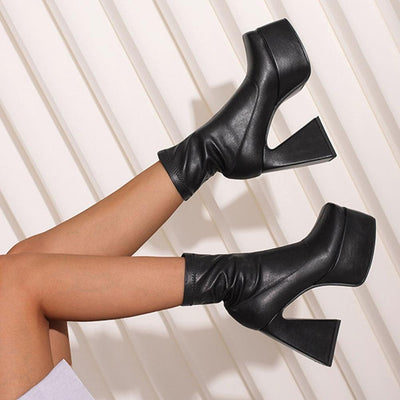 Stivale polpaccio donna calzino tacco Alexus MUST HAVE